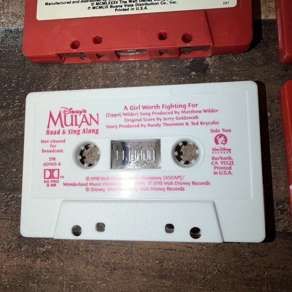 Vintage Walt Disney Storyteller Audio Cassette Tapes Mixed Lot of 6 Mulan - Picture 11 of 14